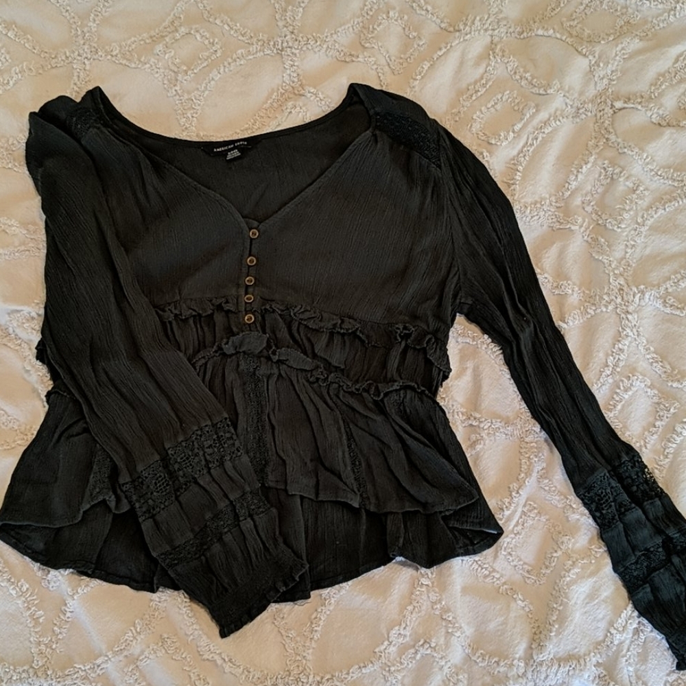 Dark green blouse